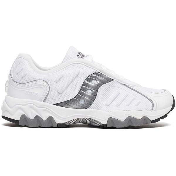 Saucony サッカニー メンズ スニーカー 【Saucony Matrix OG White Metallic】 サイズ US_8.5(26.5cm) White/Metallic画像