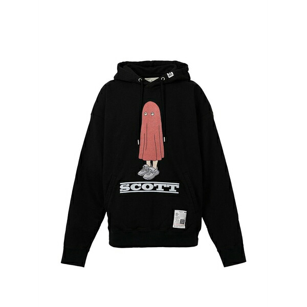 ミハラヤスヒロ メンズ パーカー・スウェットシャツ アウター Printed hoodie Black｜asty 57,480円