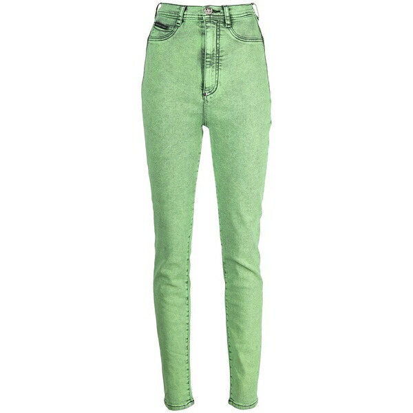 フィリッププレイン レディース デニムパンツ ボトムス Super high waist jeggings Green｜asty