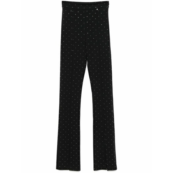 ニッサ レディース 心地好いズボン下 ボトムス Crystal-embellished trousers Black