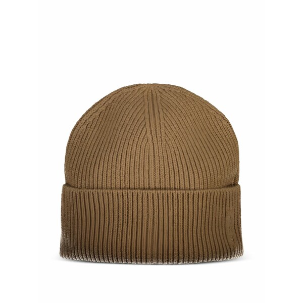 ガント レディース かぶり笠 付属品 Wool ribbed beanie hat Brown