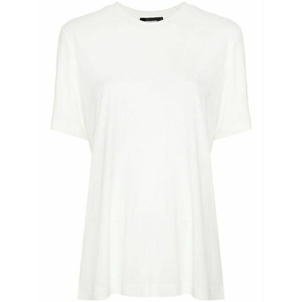 ディースクエアード レディース プルオーバー トップス Logo-plaque t-shirt White