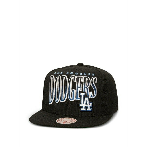 ミッチェル&ネス メンズ 帽子 アクセサリー mlb los angeles dodgers line work cap Black|asty