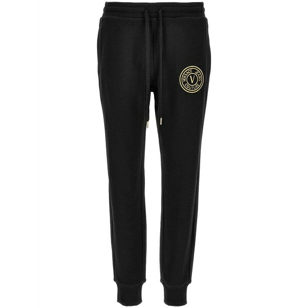 ベルサーチ レディース カジュアルパンツ ボトムス V-emblem track trousers Black|asty