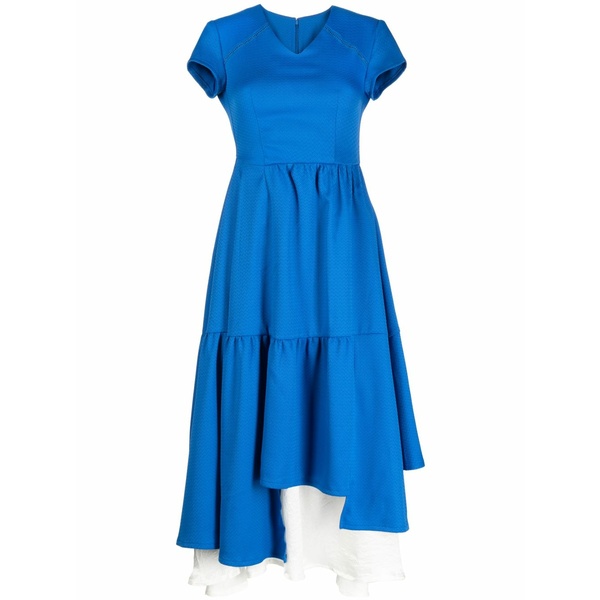 アーダーエラー レディース ワンピース トップス Layered asymmetric midi dress Blue｜asty
