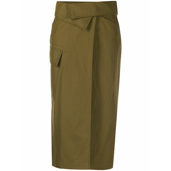 ケンゾー レディース スカート ボトムス Wrap waist skirt Green|asty