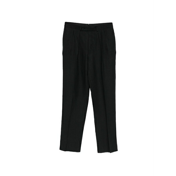 カルーゾ メンズ カジュアルパンツ ボトムス Pleated trousers Black|asty