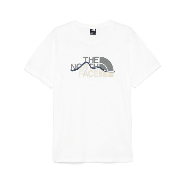 ノースフェイス メンズ Tシャツ トップス Mountain line t-shirt White|asty