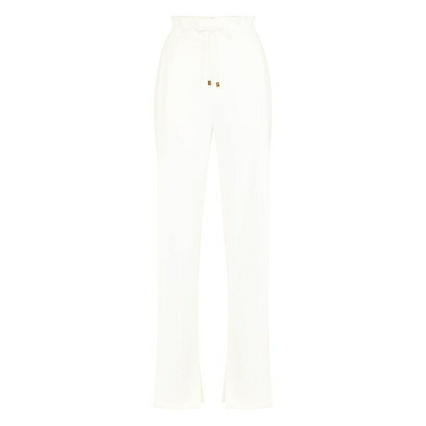 エリザベスフランキ レディース カジュアルパンツ ボトムス High-rise trousers White｜asty