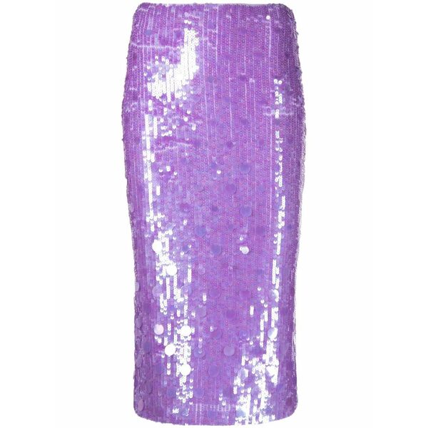 パロッシュ レディース スカート ボトムス Sequin-embellished pencil skirt Purple|asty