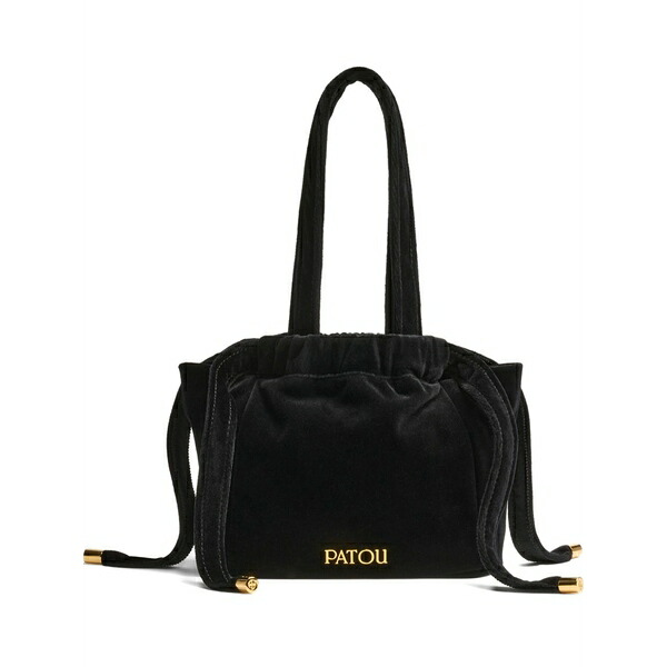 ジャンパトゥ レディース クラッチペダル御徒面子 御徒面子 Evening velvet drawstring bag Black