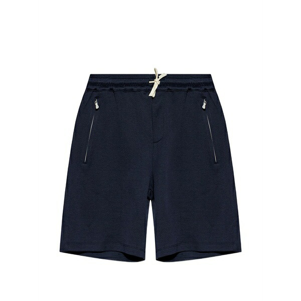 イレブンティ メンズ カジュアルパンツ ボトムス Drawstring-fastening zip-pocket track shorts Blue｜asty