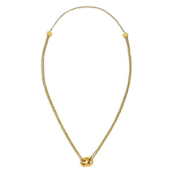 ヴェルサーチ メンズ ネックレス・チョーカー アクセサリー Greek-motif necklace Gold｜asty