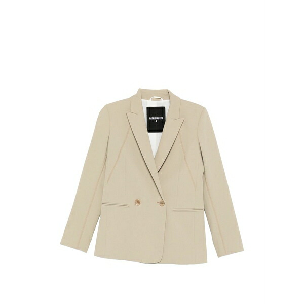 パトリツィア ペペ レディース 上衣＆上衣 アウター Double-breasted blazer Neutrals