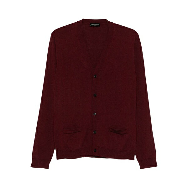 ロベルトコリーナ メンズ カーディガン アウター Buttoned cardigan Red｜asty 42,480円