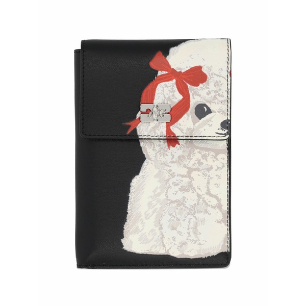 ガニー レディース 紙入れ 付属品 Dog-print wallet White