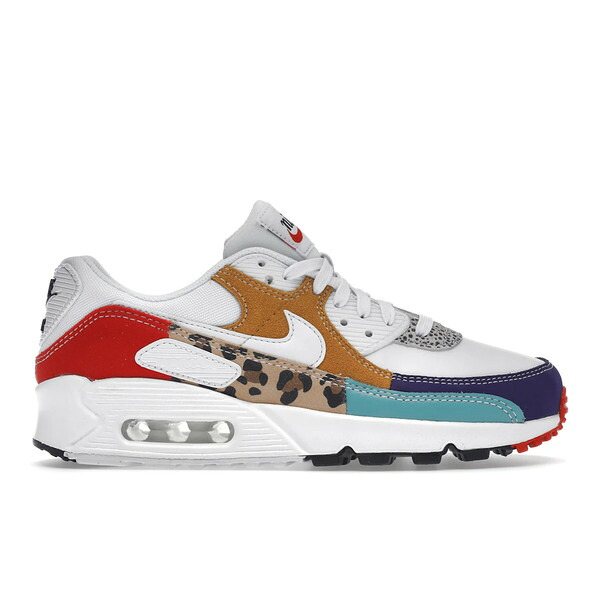 Nike ナイキ レディース スニーカー 【Nike Air Max 90 SE Animal White (Women's)】 サイズ US_6(23.0cm) White/Light Curry/Habanero Red/White｜asty