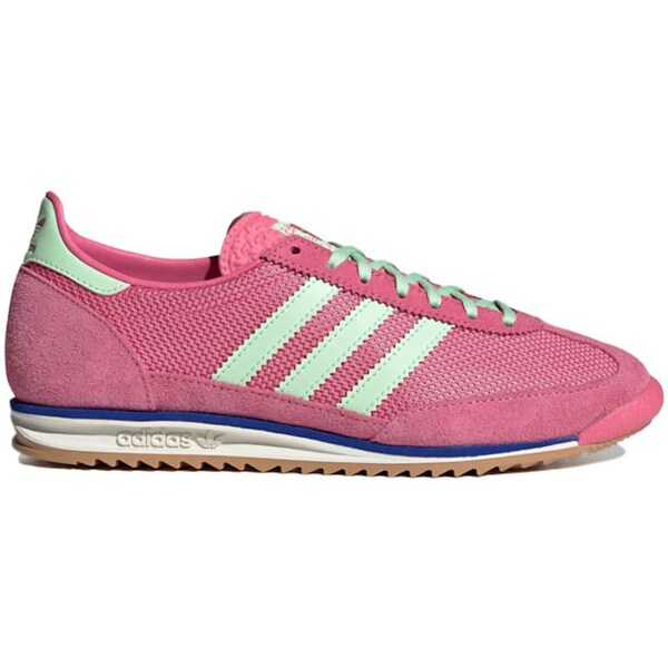 adidas アディダス レディース スニーカー  【adidas SL72 Pink Fusion Green Spark (Women\u0027s)】  大きさ US_6.5(23.5糎) Pink Fusion/Semi Green Spark/Lucid Blue