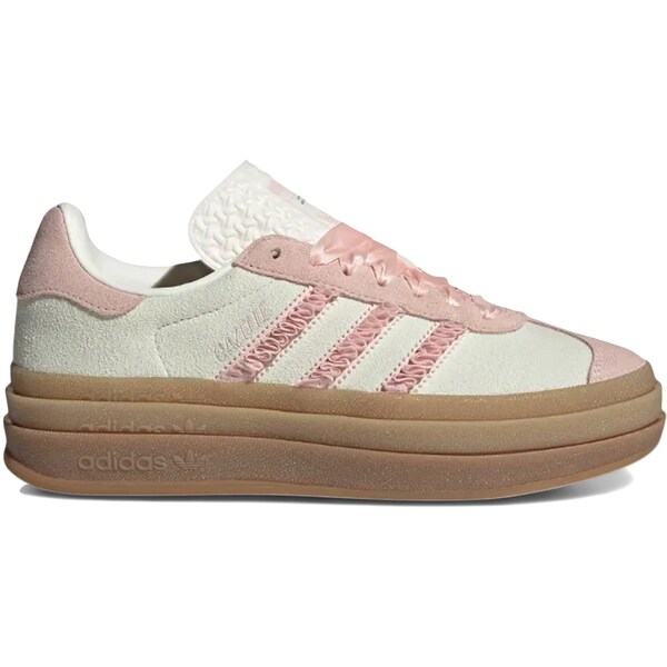 adidas アディダス レディース スニーカー 【adidas Gazelle Bold Sandy Pink Ruffle (Women's)】 サイズ US_5(22.0cm) Ivory/Sandy Pink/Off White｜asty
