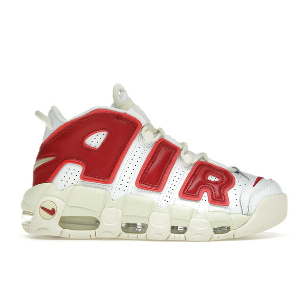 Nike ナイキ レディース スニーカー 【Nike Air More Uptempo White Red Sail (Women's)】 サイズ US_9(26.0cm) White/University Red/Sail|asty