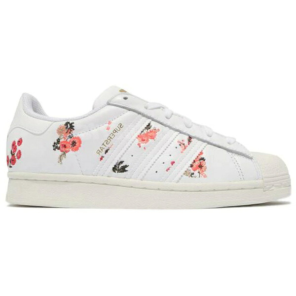 adidas アディダス レディース スニーカー 【adidas Superstar White Floral (Women's)】 サイズ US_6.5(23.5cm) Cloud White/Cloud White/Off White｜asty