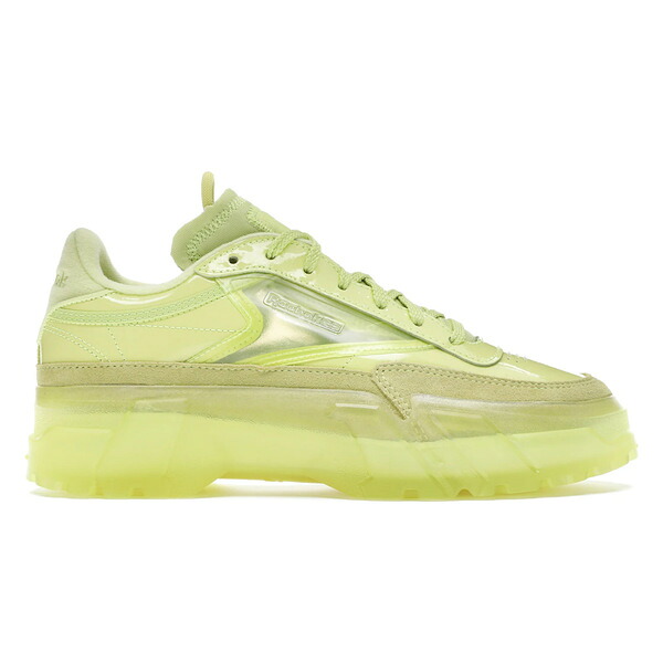 Reebok リーボック レディース スニーカー  【Reebok Club C Cardi High Vis Green (Women\u0027s)】  大きさ US_5.5(22.5糎) High Vis Green/High Vis Green/Clear