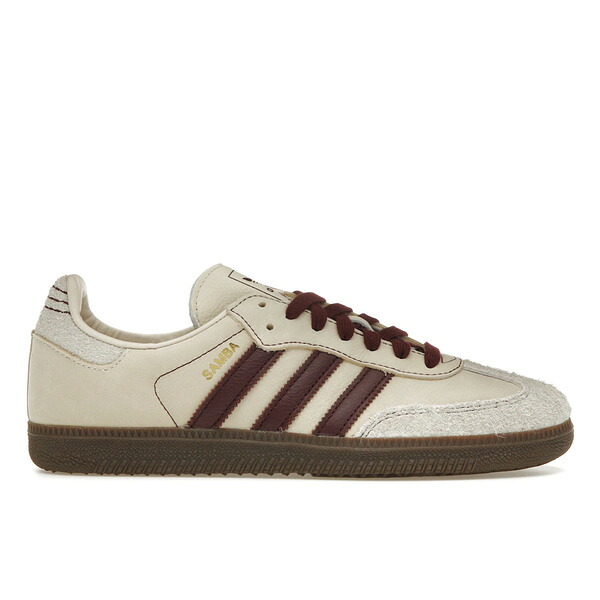 adidas アディダス レディース スニーカー 【adidas Samba OG Wonder White Maroon (Women's)】 サイズ US_W_12 Wonder White/Maroon/Putty Grey|asty