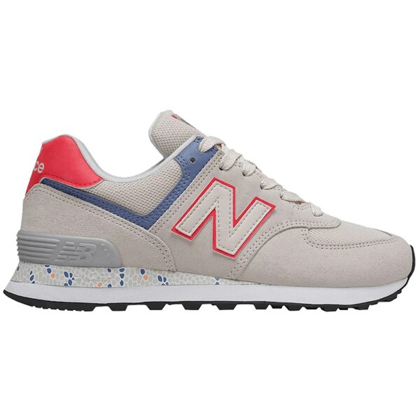 New Balance ニューバランス レディース スニーカー 【New Balance 574 Raw Silk Vivid Coral (Women's)】 サイズ US_6.5(23.5cm) Raw Silk/Vivid Coral｜asty 70,290円