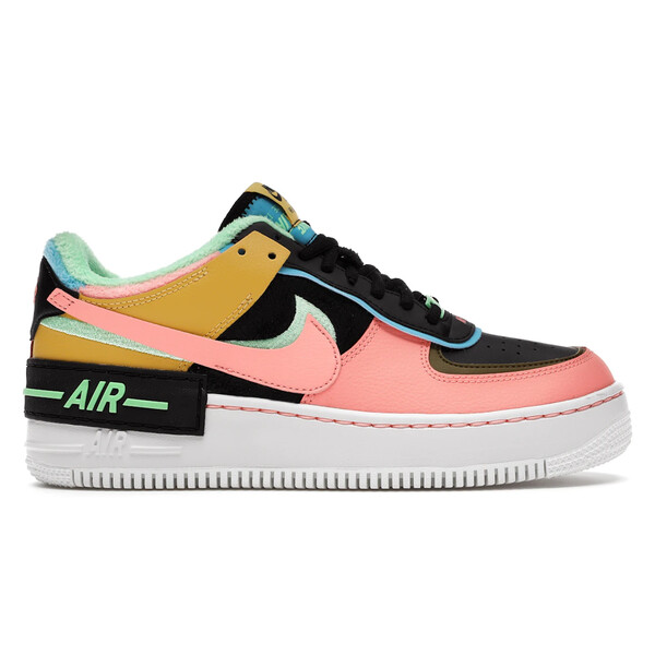 Nike ナイキ レディース スニーカー 【Nike Air Force 1 Low Shadow Solar Flare Atomic Pink (Women's)】 サイズ US_9.5(26.5cm) Solar Flare/Atomic Pink-Baltic Blue｜asty