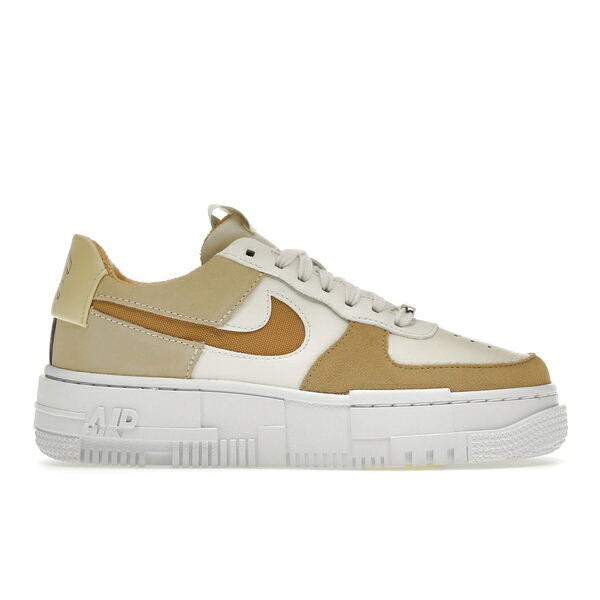 Nike ナイキ レディース スニーカー 【Nike Air Force 1 Low Pixel Sail Coconut Milk (Women's)】 サイズ US_5(22.0cm) Sail/Bucktan-Coconut Milk-Lemon Drop｜asty