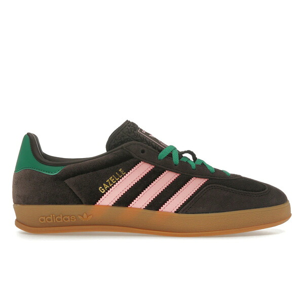 adidas アディダス レディース スニーカー  【adidas Gazelle Indoor Brown Velvet (Women\u0027s)】  大きさ US_7.5(24.5糎) Brown/Pink/Green
