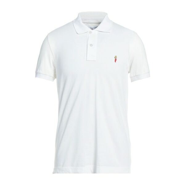 【貨物輸送無料】 コオペラティーヴァ ペスカトーリ ポシリポ メンズ プルオーバー トップス Polo shirts White