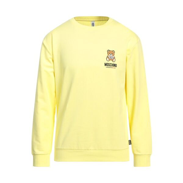 【貨物輸送無料】 モスキーノ メンズ パーカー・スウェットシャツ アウター Sweatshirts Yellow