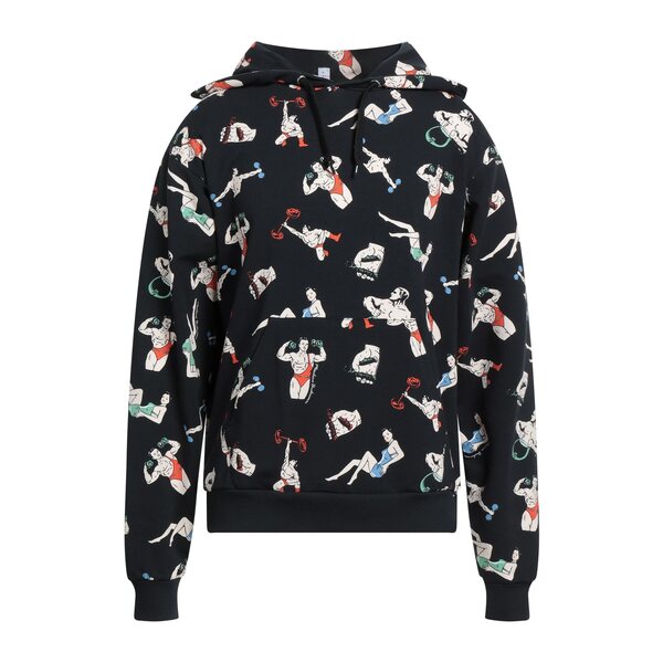 【送料無料】 モスキーノ メンズ パーカー・スウェットシャツ アウター Sweatshirts Black|asty
