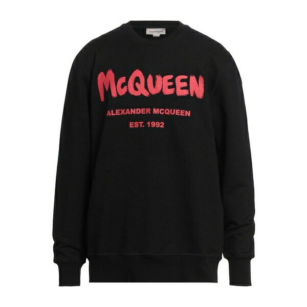 【貨物輸送無料】 マックイーン メンズ パーカー・スウェットシャツ アウター Sweatshirts Black
