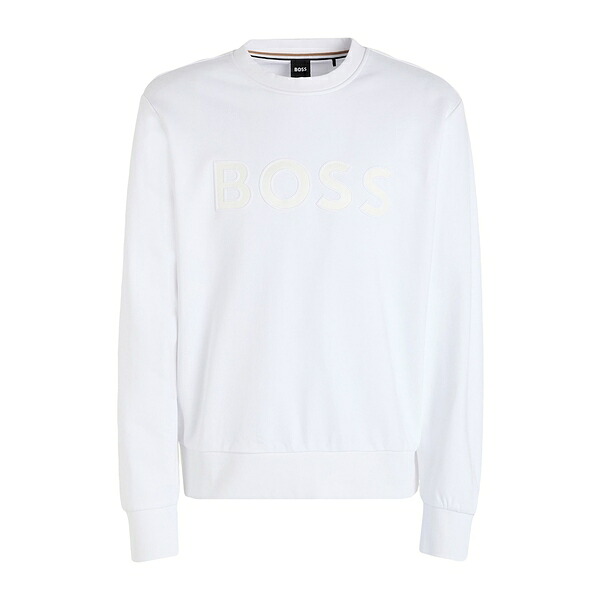 【送料無料】 ボス メンズ パーカー・スウェットシャツ アウター Sweatshirts White|asty