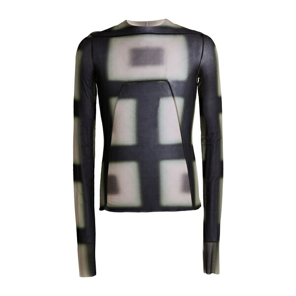 【送料無料】 リックオウエンス メンズ Tシャツ トップス T-shirts Grey|asty