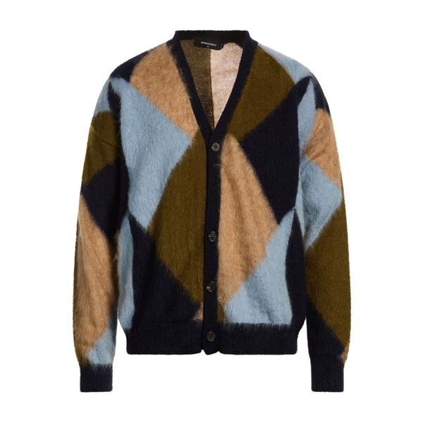 【貨物輸送無料】 ディースクエアード メンズ ジレー アウター Cardigans Blue