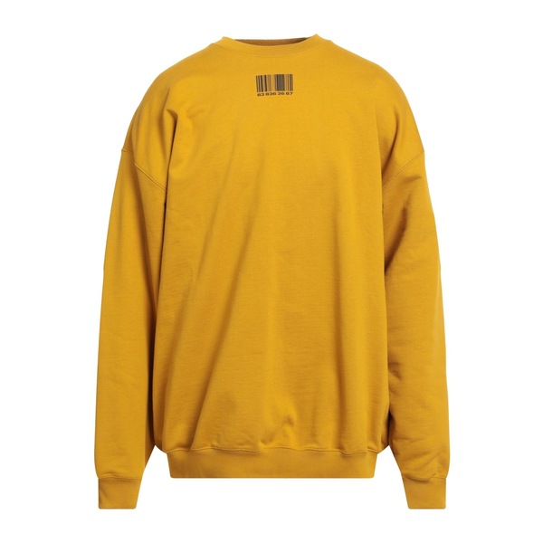 【貨物輸送無料】 ヴェトモン メンズ パーカー・スウェットシャツ アウター Sweatshirts Yellow
