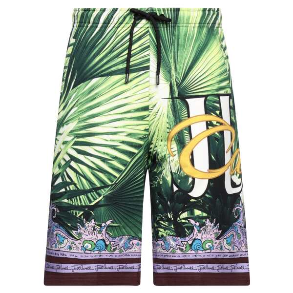 【貨物輸送無料】 ロベルトカヴァリ メンズ 心地好いズボン下 ボトムス Shorts \u0026 Bermuda Shorts Green