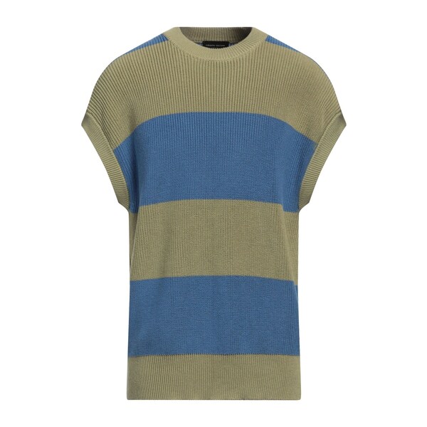 【貨物輸送無料】 ロベルトコリーナ メンズ 編み物\u0026スウェーター アウター Sweaters Azure