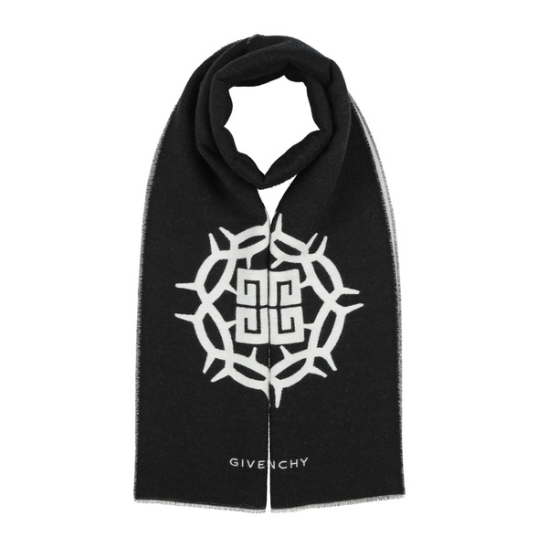 【貨物輸送無料】 ジバンシー メンズ えり巻き・袈裟・えり巻き 付属物 Scarves Black
