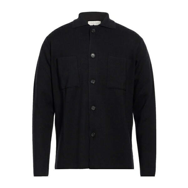 【貨物輸送無料】 フィリッポ デ ラウレンティス メンズ ジレー アウター Cardigans Black