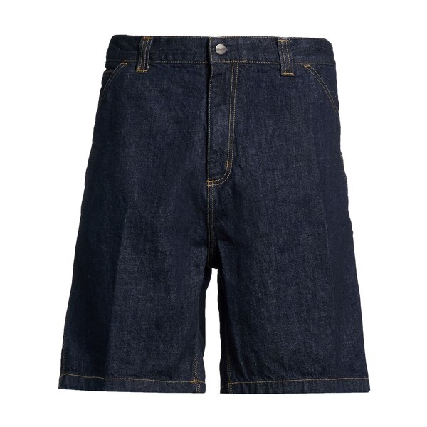 【貨物輸送無料】 鉄道車両ハート形 メンズ ジーンズズボン下 ボトムス Denim shorts Blue ズボン・パンツ-メンズファッション