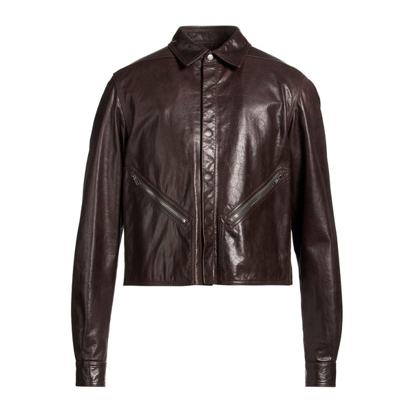 【貨物輸送無料】 リックオウエンス メンズ 上衣＆上衣 アウター Jackets Brown