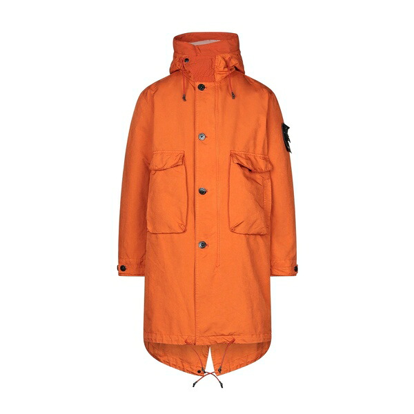 【貨物輸送無料】 ストーンアイランド メンズ 上衣＆上衣 アウター Overcoats \u0026 Trench Coats Orange