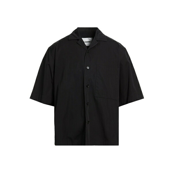 【貨物輸送無料】 ジル・サンダー メンズ プルオーバー トップス Shirts Black