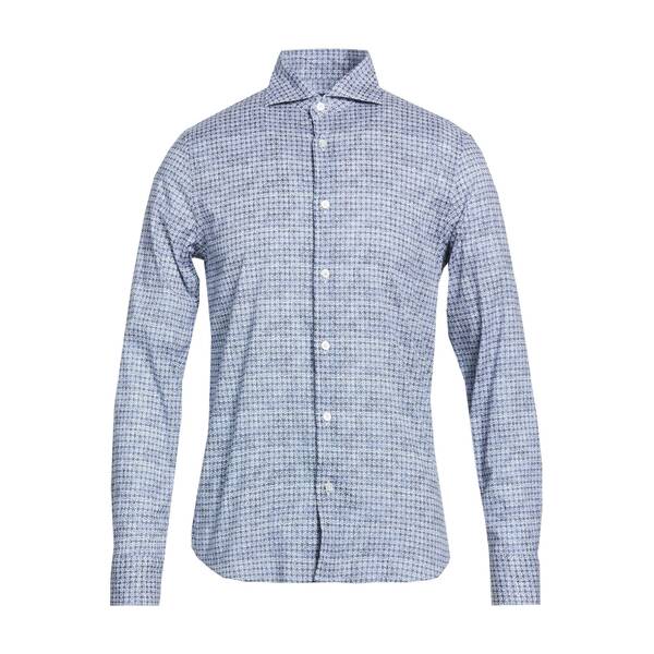 【送料無料】 フェデーリ メンズ シャツ トップス Shirts Blue|asty