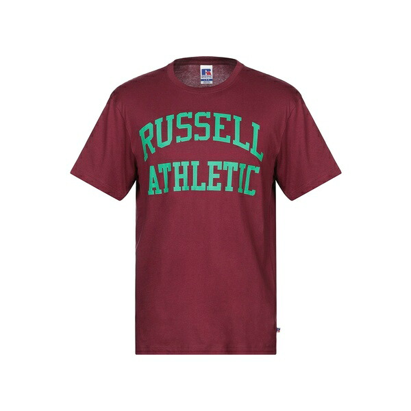 【貨物輸送無料】 ラッセル アスレティック メンズ ティーシャツ トップス T-shirts Red トップス-Tシャツ・カットソー-メンズファッション