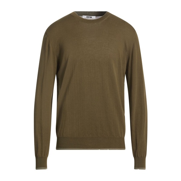 【送料無料】 グリフォーニ メンズ ニット&セーター アウター Sweaters Green｜asty